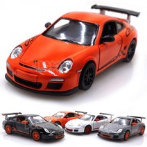 [데코앤] 포르쉐 911 GT3 RS 미니카 다이캐스트 풀백 1:38 스케일, 오렌지