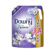다우니 초고농축 섬유유연제 화이트티와 릴리 리필, 2개, 2.6L