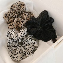 디어쇼룸 볼륨 레오파드 곱창밴드 3P 세트