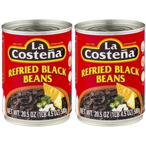 라코스테냐 리프라이드 블랙 빈즈, 580g, 2개