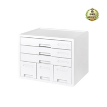 라이브잇 시스맥스 콤보 캐비넷, 6단, 화이트, 12개