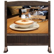 703-309 폭120 x 높이 123 cm 월넛 원목 파티션 양면 동일 디자인 파티션 업소용 파티션 인테리어 파티션 디자인 변경 가능 비 규격 생산 가능