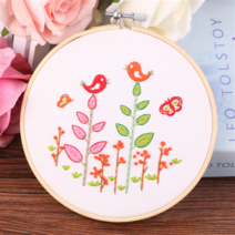 프랑스자수 DIY 패키지, 10 환상 15cm, 1개