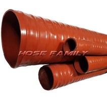 실리콘내열호스 125mm X 5M /고열호스/국내산/화이바/고열닥트호스/열풍호스/흡진/배기/호스, 1개