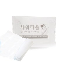 그린동화 일회용 샤워타월, 일회용샤워타월 포장(화이트) 100개, 1개
