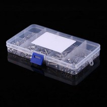 480Pcs M2 M3 M4 육각 소켓 나사 세트 스테인레스 스틸 캡 헤드 너트 수리 도구, 한개옵션0