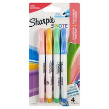 샤피 리얼파스텔 S_NOTE 형광펜 2색 4색