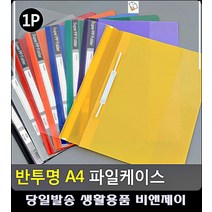 엑셀서류 간편정리 컬러풀 반투명 케이스 책철장식 화일 서류파일 문구사이트 페이퍼홀더 문구