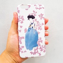 [카드 슬라이드 케이스] 신윤복 미인도 패턴 케이스 명화 케이스, 갤럭시S7, 선택옵션