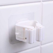 걸레걸이 밀대보관 부착식 청소도구걸이 사무실바닥청소 청소걸레 업소용밀대, 핑크