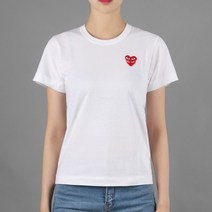 [꼼데가르송] [매니아온] 더블하트와펜 반팔티 AZ T287 051 2