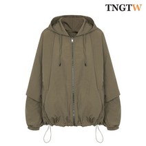 TNGTW 후드 스트링 점퍼 다크카키 THU0CDS32 HDK