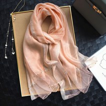 실크 뽕나무 실크 항주 스카프 얇은 섹션 목도리 실크 스카프 여성 긴 섹션 봄과 가을 성격 패션 서양식 야생 스카프