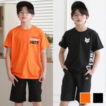 제이키드 주니어 핫썸머반팔상하복 주니어의류 남아 여아 초등학생옷 청바지 면바지 상하복 티셔츠