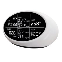 High Accuracy Formaldehyde Analyzer HCHO TVOC PM2.5 PM10 PM1.0 Monitor Temperature & Humidity Sensor, 한개옵션0