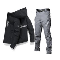 바다 낚시복 민물 피싱웨어 캐주얼 솔리드 셔츠 방수 자켓 바지 세트 야외 스포츠 낚시 의류 태양 보호 봄 여름, [06] Asian size 4XL, [06] 006