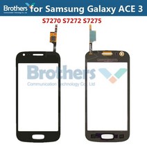 삼성 호환 갤럭시 에이스 3 S7270 LCD 디스플레이 액정 터치스크린 디지타이저 S7272 S7275 화면 전화 교체, [01] Black Touch