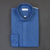 듀퐁셔츠 SE2FM21LS282SBU 컴퍼터블 라인 보온성이 좋은 텐셀 스트레치 슬림 핏 남방