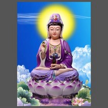 보현보살 문수보살 나무아미타불 개업고사상 부처상 불상 불교용품 사만타하드라 보살의 초상화 단단한 나, 09 24_01 15X20cm