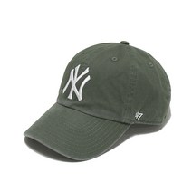 47브랜드 클린업 뉴욕양키스 볼캡 모스그린 남자 여자 빅로고 야구 MLB 캡 모자 B-RGW17GWS-MSA, MISC