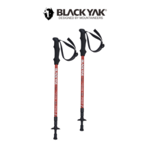 블랙야크 [ BLACK YAK ] 충격 흡수 기능과 두랄루민 소재 사용된 기본 3단 셋트 스틱!! 베이직3단SET스틱 레드