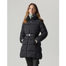 21FW 블랙 단색 구스다운점퍼 HSJU1D916BK