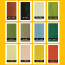 방부목 목재용 우드 셀프 페인트 칠 인테리어 옷장 식탁 수성 스테인 바니쉬, 4리터 청바다색