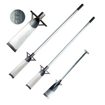 나무 도랑 파기 깊숙한 좁은 뿌리 삽 정원 마당 농사, 10x40 망간강 삽. 직선 손잡이 포함