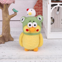오꿈 양모펠트공예 DIY 울 니들 만들기세트 키트, 25 앵무새 F00138, 1개