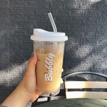 [천삼백케이] [퍼니키친] 레터링 내열 텀블러(473ml) 리유저블컵, 단품