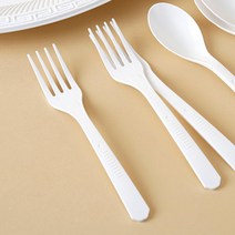 크린랩 크린 친환경포크 10입 일회용 포크 식기 야외