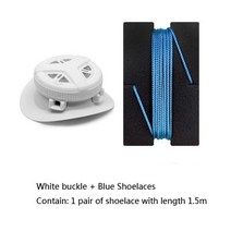회전 자동 버클 신발끈 도구 설명서 포함 단단하고 수리 버튼, white blue_11