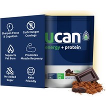 UCAN 에너지 + 유청 단백질 파우더 - 1회 제공량당 유청 단백질 19g 에너지 부스트 - 키토 단백질 파우더, 한개옵션1, 01 코코아