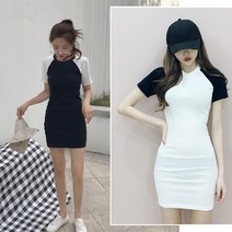 미니원피스 바디라인 여름원피스 여성스런 딱붙는여름원피스 미니원피스 여자치마 원피스 스판원피스