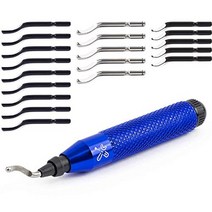20개의 고속도강 블레이드가 있는 broadbasic 디버링 도구 키트 | 가장자리 버는 금속 PVC 배관 파이프 3D 인쇄 플라스틱 구리 수지 예술용으로 제거합니다.
