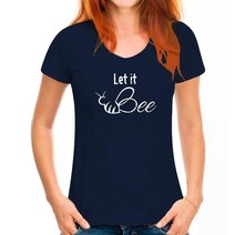 양봉옷 모기장옷 방충복 Men-짧은 소매 티셔츠 Let It Bee T 셔츠 양봉가 선물 귀여운 꿀벌 꿀 메이커 여