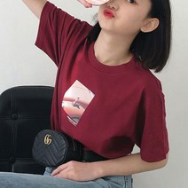 험블스튜디오 심플 포토 프린팅 반팔티 반팔 티셔츠