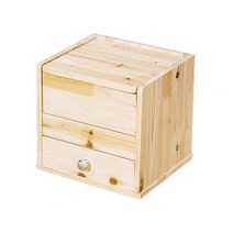 이케이몰 원목 화장품정리함 1단서랍 정사각 FM-01