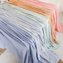 멜란 워싱 깨알 체크 면 여름 이불-8컬러, 머스터드