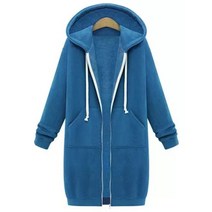 빅사이즈원피스 77 88 99 4XL-5XL 가을 캐주얼 여성 긴 후드 티 스웨터 코트 지퍼 업 아우터 후드 자켓 겨울 포켓 플러스 사이즈 아웃웨어