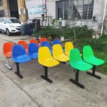 웨이팅 버스정류장의자 옥외용 등의자 정원 버스 야구장 의자, 4인석은녹색을강화합니다