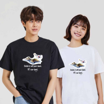 오너클랜 태극기독도 디지털프린팅 인쇄티셔츠 반팔티 오버핏