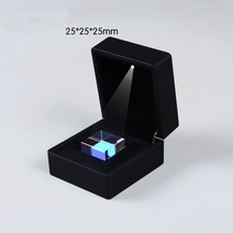 광학 과학 실험 퍼즐 컬러 프리즘 큐브 25x25x25mm 선물 상자 포함, 한개옵션0