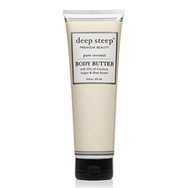 Deep Steep 바디 버터, Pure Coconut, 237ml, 1개