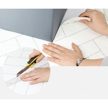 아카시아 셀프 시공 층간소음 매트 1M부터 / 거실 복도 틈새 아기 강아지 롤매트 고경도, 마블, 화이트