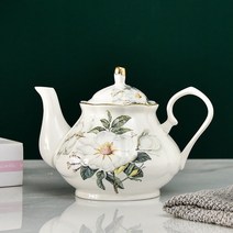 휴대용 다도 세트 전통 차 잔 도구 다기 뼈 중국 주전자 세라믹 주전자 홈 고급 도자기, 400ml, 0149