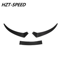 아우디 R8 V10 쿠페 자동차 바디 키트 튜닝 2017 용 탄소 섬유 전면 셔블 턱 범퍼 립 3 피스, 01 Carbon Fiber