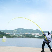 999피싱 바다 민물 원투낚시대 장어 방파제 갯바위, 형광 옐로우 390