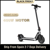 전동킥보드 전기스쿠터 전기자전거Janobike 25 km h 450W 모터 원 스텝, 스페인, H10