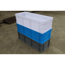 피박스 콘티 박스 점보 컨테이너 대형플라스틱 농산물, 구멍 손잡이 없는 1200x500x380 흰색, 1개